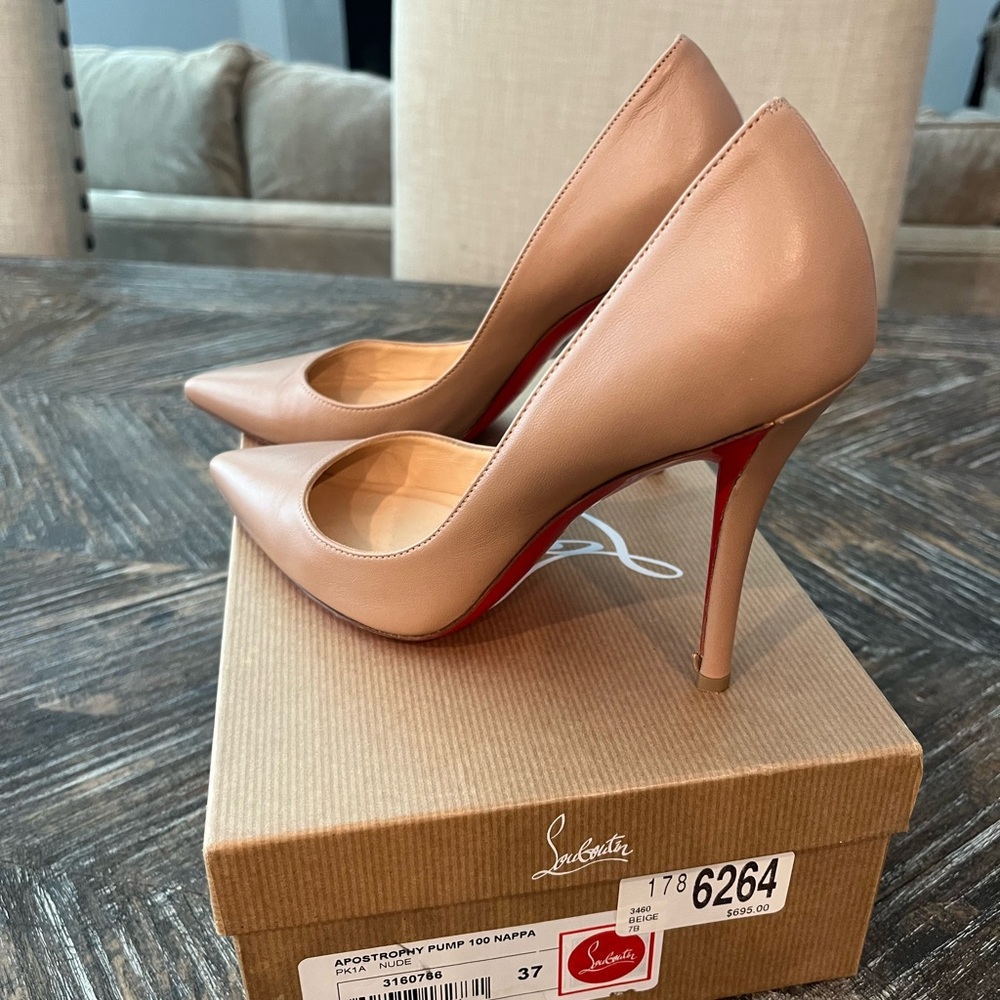 Christian Louboutin Nude Platforms